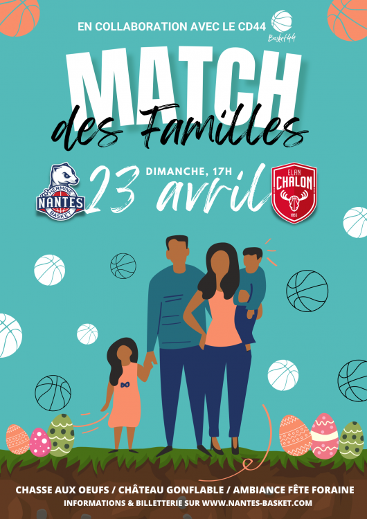 Match Gala Nantes Basket Hermine vs Chalon du 23/04/23