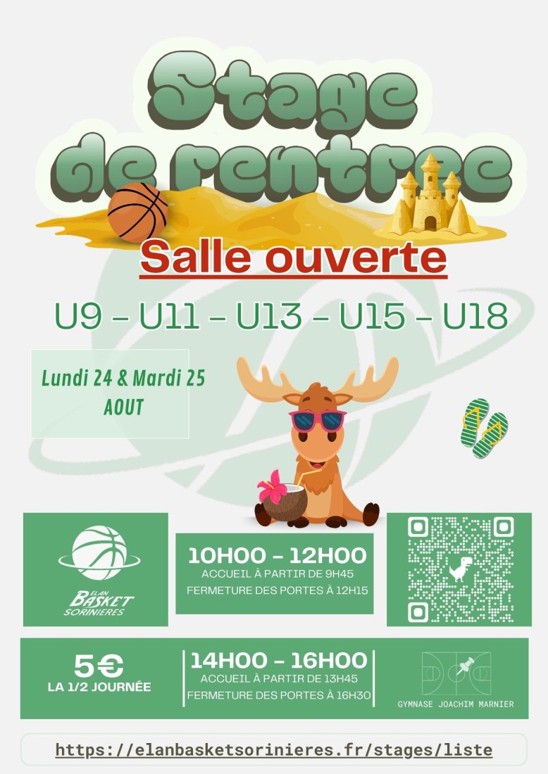 Stage de rentrée Salle ouverte 24&25